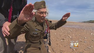 Return To DDay Sgt Maj Robert Blatnik [upl. by Akerdnahs634]