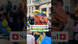 Fasnacht 🎉 in St Gallen Switzerland 🇨🇭 shorts festival switzerland [upl. by Eiramoj]