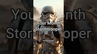 Your Month Your Stormtrooper 🌌🔫 aiart shorts starwars stormtrooper [upl. by Lleruj]