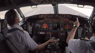 Boeing 737800  Start and Takeoff Procedure  Santiago de Chile [upl. by Brendis415]