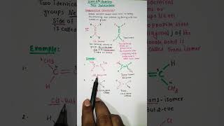 HydrocarbonsGeometrical IsomerismHydrocarbon Class 11 Chemistryneet organic shorts [upl. by Emixam411]