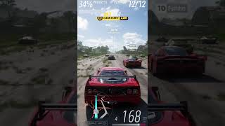 F40 Competizione 12 Mile drag race 247S at 208mph Forza gaming automobile fh5race dragracing [upl. by Frulla]