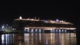 PampO CRUISE SHIP ARVIA THIS MORNING ARRIVING INTO OCEAN DOCK SOUTHAMPTON 211024 [upl. by Dnomed]