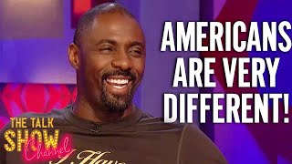 British Actors Doing American Accents Idris  Elba Interview  The Talk Show Channel [upl. by Edea]