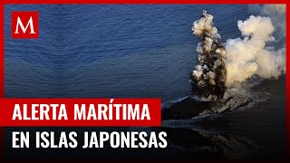 Impresionante Erupción Volcánica en la Isla Nijima Video Aéreo de la Guardia Costera Japonesa [upl. by Voccola]