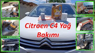 Citroen C4 2013 Model 16 HDI Yağ ve Filitre DeğişimiCitroen C4 2013 16 HDI Oil and Filter Change [upl. by Sayed]