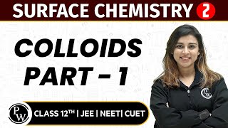 Surface Chemistry 02  Colloids Part  1  Pure English  12th JEENEETCUET [upl. by Noedig]