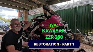 Motorcycle Restoration Kawasaki ZZR Part 1 [upl. by Adin]