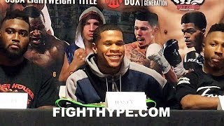 DEVIN HANEY SPARRED JORGE LINARES ANALYZES LOMACHENKO VS LINARES WHO DOES HE PICK [upl. by Atilol720]