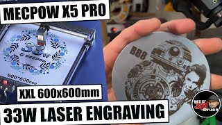 Mecpow X5 Pro 33W Laser Engraver XXL Projekte leicht gemacht [upl. by Ariuqahs111]