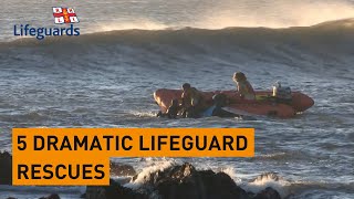 Five Dramatic Lifeguard Rescues [upl. by Torres]