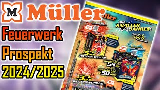 MÜLLER DROGERIE  FEUERWERK PROSPEKT 20242025 [upl. by Sorgalim]