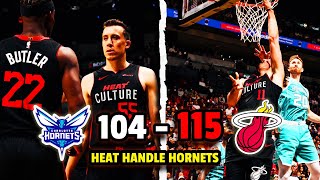 Miami Heat DISMANTLE Charlotte Hornets Behind Duncan Robinson and Jaime Jaquez Jr EXPLOSION [upl. by Tichonn7]