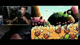 trihexs first reaction to Yoshi Island 3DS [upl. by Ardnekan]