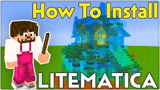 How To Download and Install Litematica  Minecraft 121 Tutorial [upl. by Swarts107]