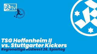 26 Spieltag Regionalliga Südwest  Stimmen zum Spiel TSG Hoffenheim II  Stuttgarter Kickers [upl. by Rafiq]