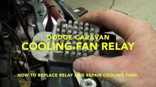 How to repair cooling fans and Fault code  DTC P0480 in a Dodge Caravan [upl. by Mountfort]