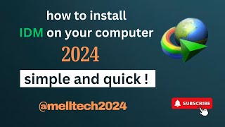 how to install internet download manager 2024  IDM [upl. by Styles]
