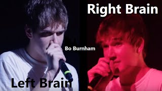 Left Brain Right Brain w Lyrics  Bo Burnham  what [upl. by Ennaillij]