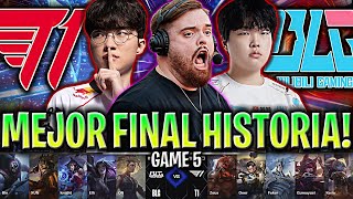 IBAI CASTEA LA MEJOR FINAL DE LA HISTORIA😱  T1 vs BLG Game 5 GRAN FINAL WORLDS 2024 IBAI ESPAÑOL [upl. by Naga360]