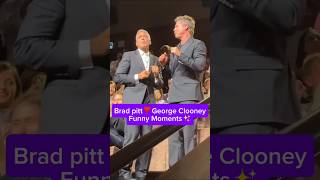 Brad Pitt and George Clooney funny moments antesedepois beforeandafter shorts viralvideo [upl. by Gnut237]