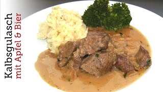 Rezept  Kalbsgulasch mit Apfel und Bier Red Kitchen  Folge 73 [upl. by Mervin179]