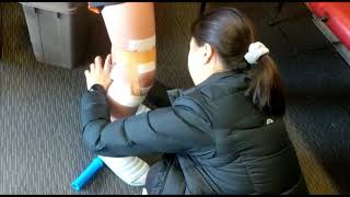 Netball Knee Taping [upl. by Kingdon923]