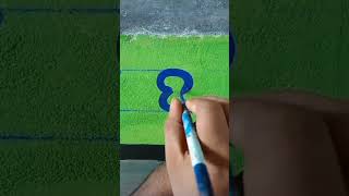 Watch and learn how to draw English numbers easily by coloring shortvideo art shyam drawing [upl. by Guillaume1]