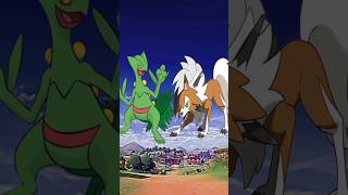 Ash sceptile Vs Ash all alola Pokemon Fight pokemon ashketchum pikachu charizard short [upl. by Field]