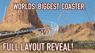 The Worlds TALLEST FASTEST LONGEST Roller Coaster Unveiled Falcon’s Flight POVOffRide Animation [upl. by Airda147]