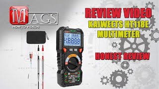 Kaiweets HT118E Multimeter Review Video [upl. by Aihsei676]