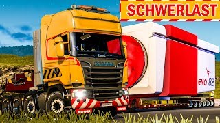 Spezialtransport Mit schwerer Fracht und Begleitfahrzeug  ETS 2 Special Transport DLC deutsch 10 [upl. by Ran21]