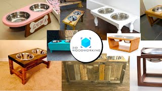 30 Woodworking Pet Feeding Stations Ideas  30 Woodworking Dog Bowl Stand DIY Projects [upl. by Namyl466]