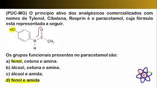 PUCMG O princípio ativo dos analgésicos comercializados com nomes de Tylenol Cibalena [upl. by Lebanna]