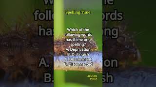 Spelling Time 457 spelling englishlearning englishvocabulary questions quiz [upl. by Gentes788]