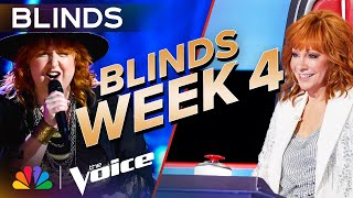 Stunning Blind Auditions from Week 4  The Voice  NBC [upl. by Ehgit757]