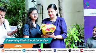 quotWorld Blood Donor Day Shilpa Foundations LifeSaving Blood Donation Campquot at Fidelitus Gallery [upl. by Ahtel488]