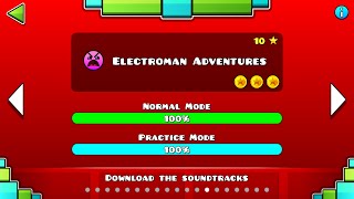 Geometry Dash  Lvl 13  Electroman Adventures All Coins [upl. by Nylirad]