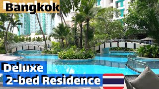 Chatrium Residence in Sathon Bangkok 🇹🇭 Thailand Deluxe 2bedroom Suite [upl. by Eimareg]