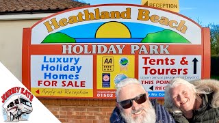 Heathland Beach Holiday Park Right Next To The Sea [upl. by Rilda]