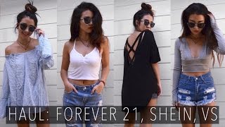 HAUL Forever 21 SheIn VS  June 2016 [upl. by Aronek]