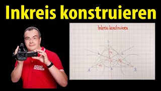 Inkreis konstruieren  Winkelhalbierende  Lehrerschmidt [upl. by Sido]