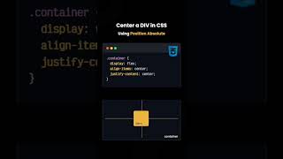 Center a div in css for beginners shorts viralvideo trending [upl. by Pool]