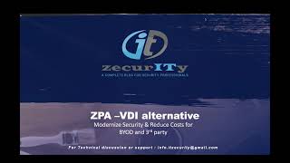 Zscaler Private access  A VDI alternative [upl. by Tavis]