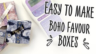 Easy to make Boho Favour Boxes  AD [upl. by Diantha]