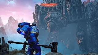 Emperor Titan Scene  Warhammer 40K Space Marine 2 [upl. by Iddo]