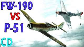 FockeWulf FW190 vs P51 Mustang  Which was better [upl. by Emiline80]