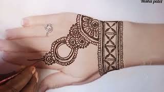 Easy simple diwali special stylish mehndi design  mehandi ka design  mehndi design mehandi design [upl. by Lein]