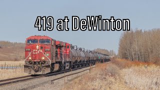 CPKC 419 At DeWinton 040824 [upl. by Dnesnwot]