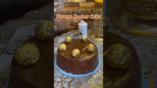 Layers Ferrero Rocher Cake Review  Is it Worth the Hype layers ferrerorocher cake layerscake [upl. by Eldin]